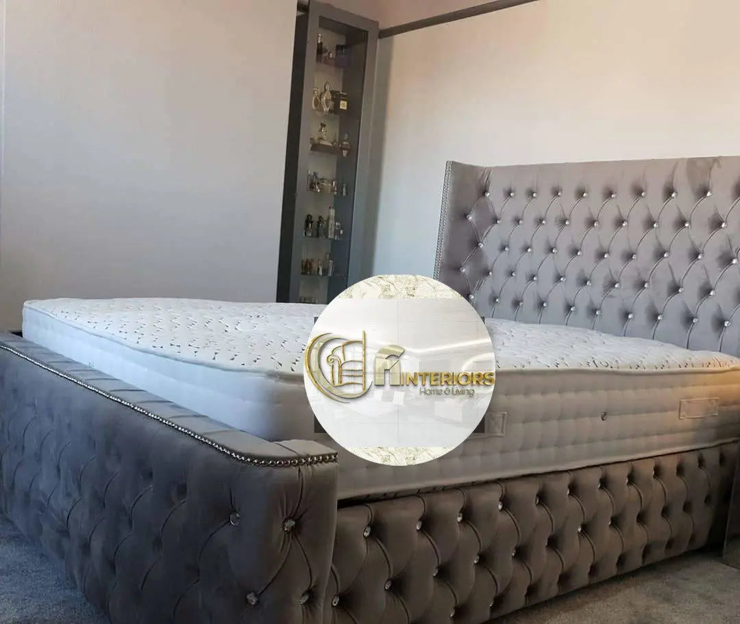 Arianna premier velvet ottoman bedframe