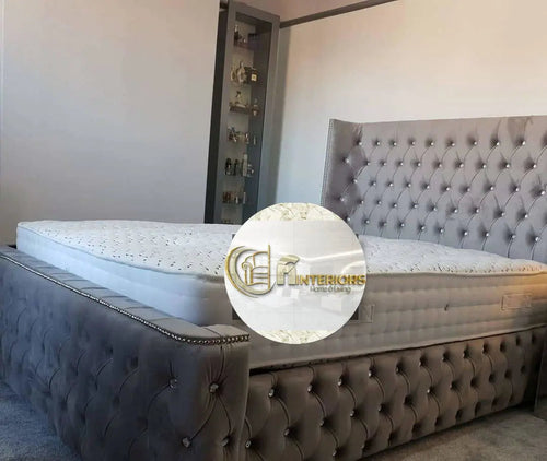Arianna premier velvet ottoman bedframe