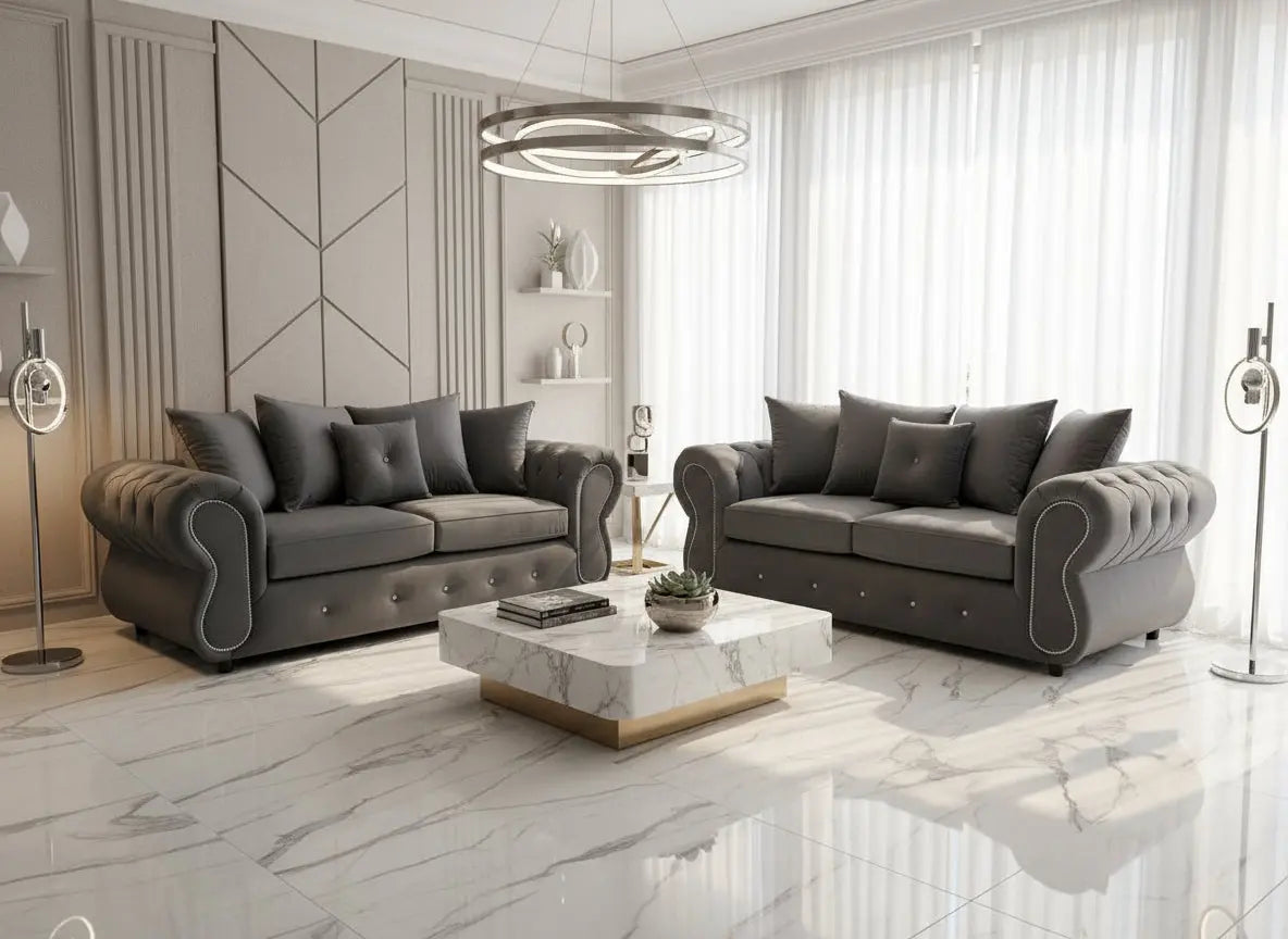 Rino French Velvet Sofa Range – Bespoke Luxury