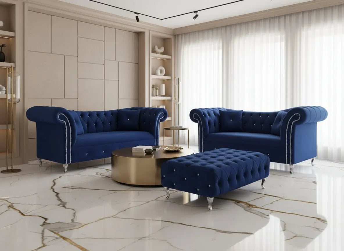 Raphael French Velvet Sofa Range – Timeless Elegance