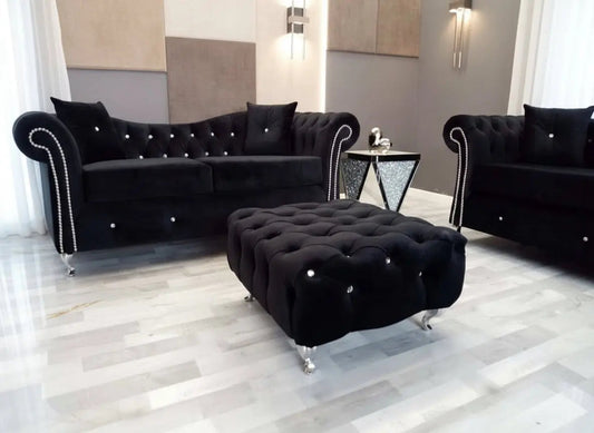 Onyx Velvet Sofa Range – Bespoke Luxury
