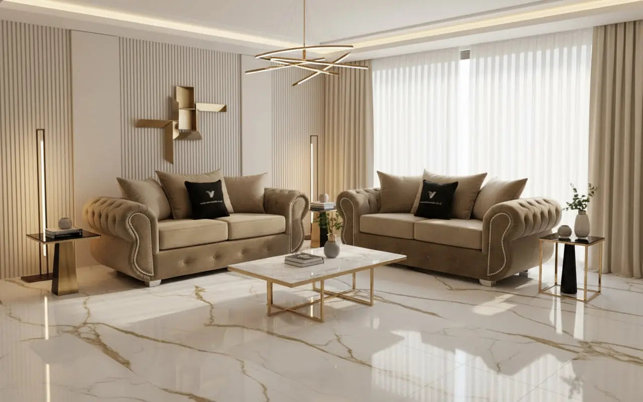 Rino French Velvet Sofa Range – Bespoke Luxury