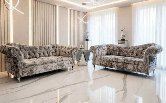 Raphael Crushed Velvet Sofa Range – Bespoke Luxury