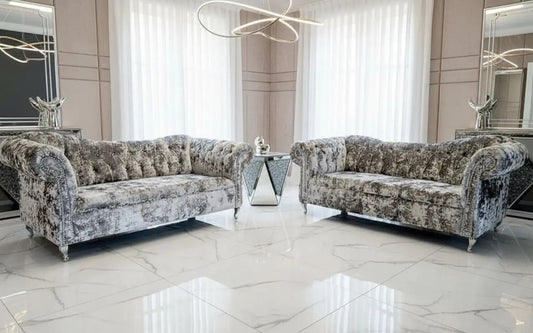 Raphael Crushed Velvet Sofa Range – Bespoke Luxury