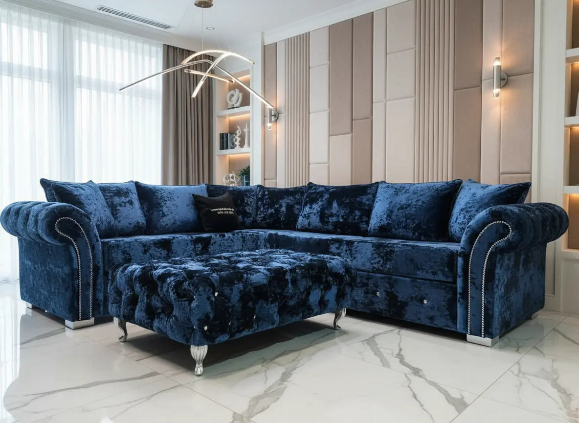 Chelsea Crushed Velvet Sofa Range – Bespoke Luxury