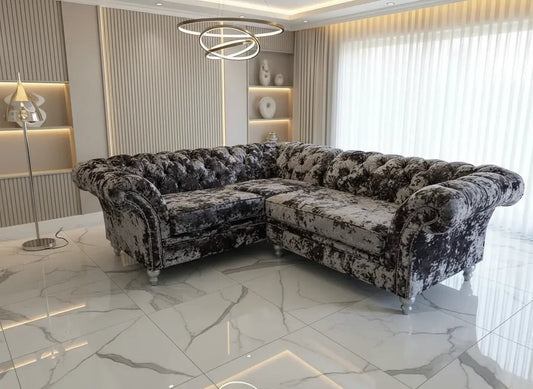 Chelsea Crushed Velvet Sofa Range – Bespoke Luxury