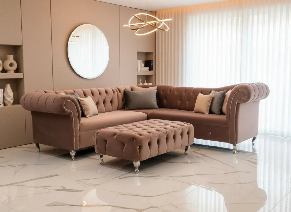 Raphael French Velvet Sofa Range – Timeless Elegance
