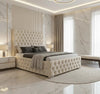 Majestic Plush Velvet Bed – Bespoke Wingback Bedstead (Handcrafted in the UK)