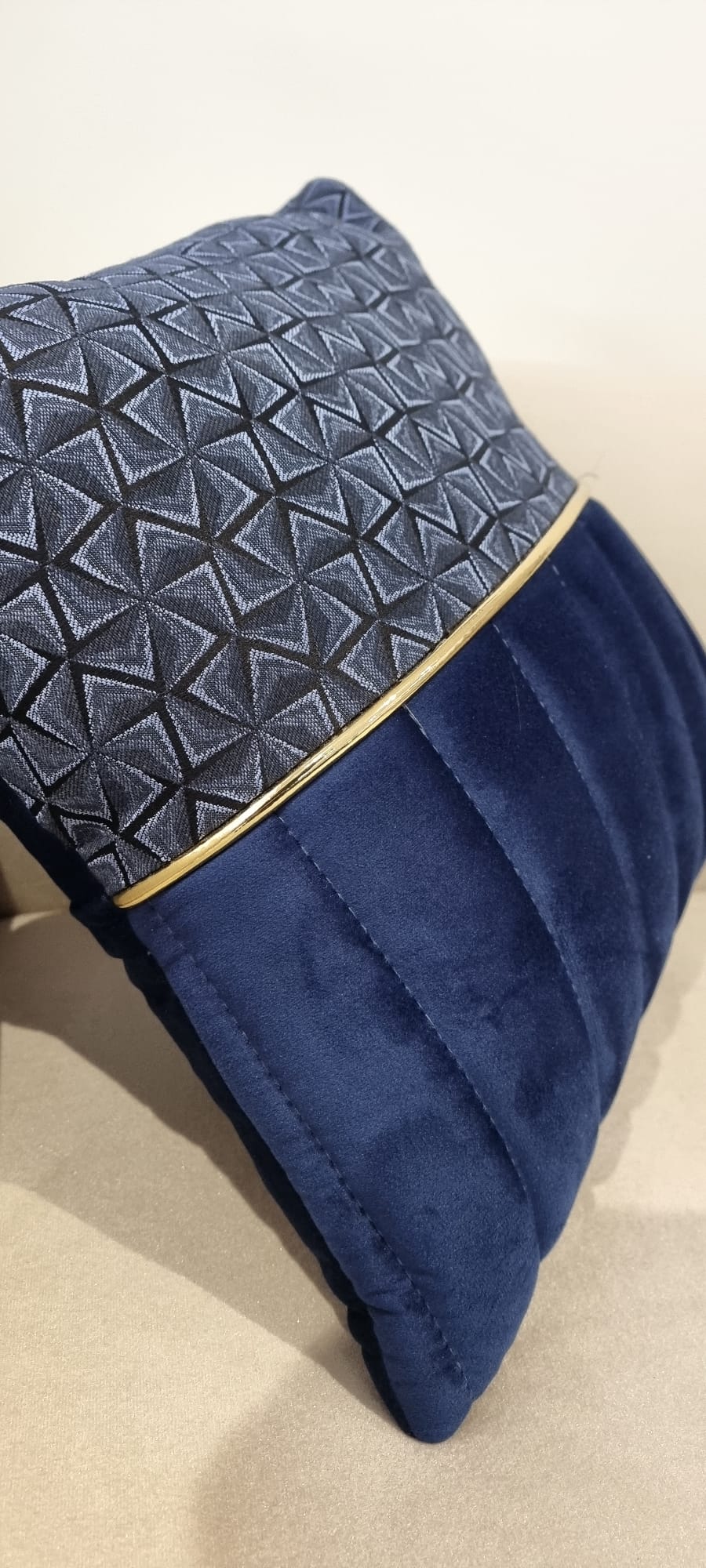 Bulga Navy Blue Cushion Livara Interiors