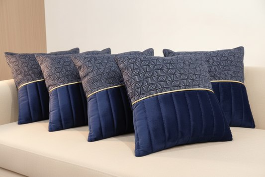Bulga Navy Blue Cushion Livara Interiors