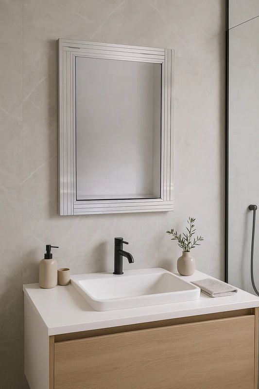Aurelia Bevelled Frame Wall Mirror – Elegant Modern Design (Multiple Sizes)