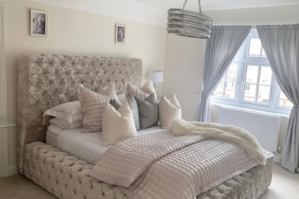 Park Lane Crushed Velvet Bed Frame