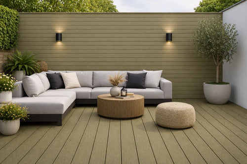 Decking 85B Grey Composite Outdoor Decking Boards – 290cm (Pack of 4) AWS