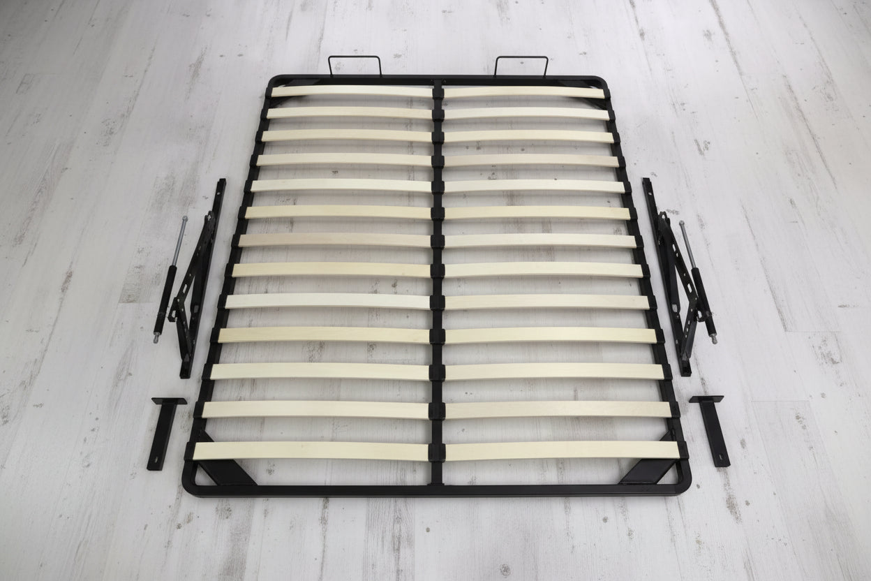 Slatted Ottoman Lift-Up Storage Mechanism