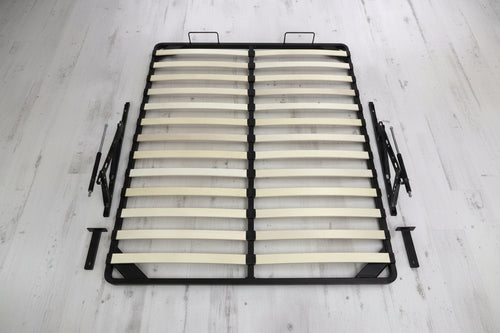 Slatted Ottoman Lift-Up Storage Mechanism