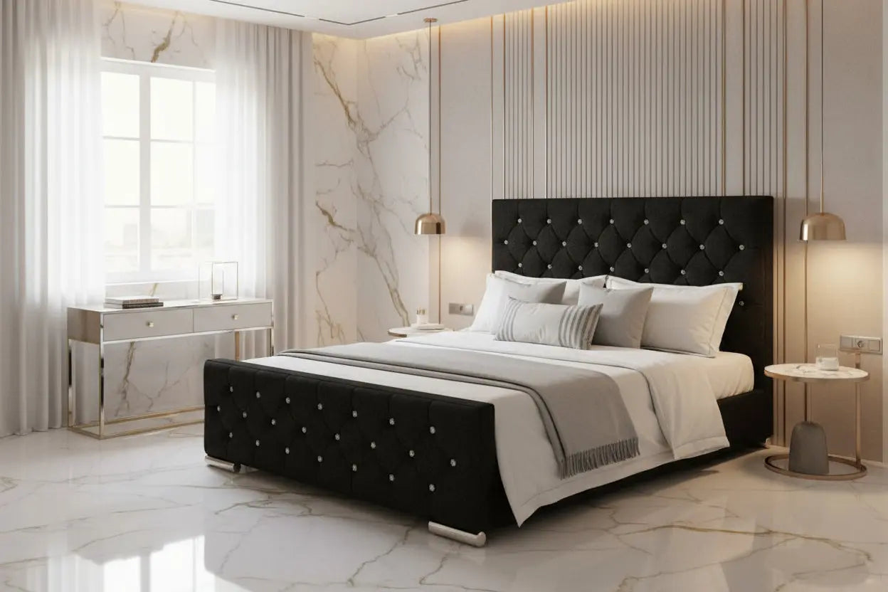 Emerald Crushed Velvet Bed Frame