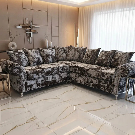 Allison Lustro Velvet Sofa Range