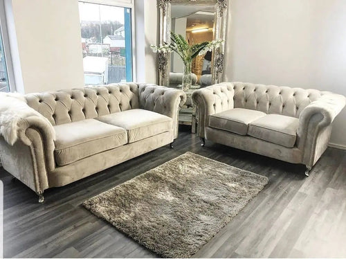 Rockingham Chesterfield Velvet Sofa Range – Bespoke Luxury