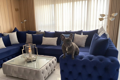 Ashton French Velvet U Corner Sofa Range