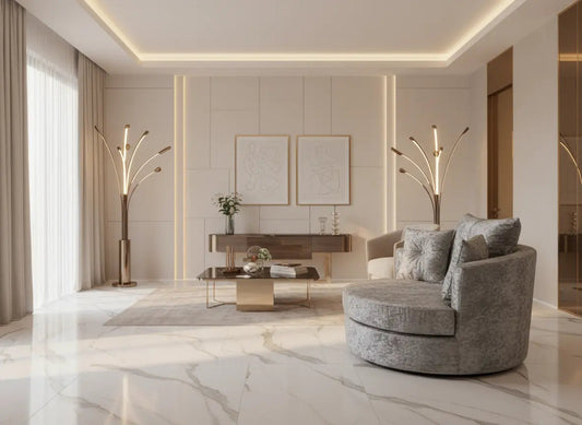 Swivel & Cuddle Chair – Crushed Velvet Collection