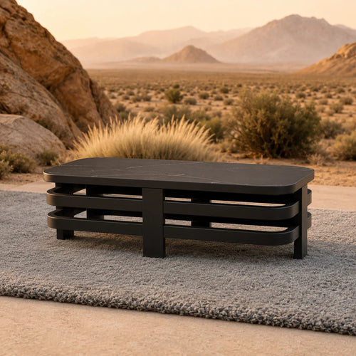ALUXO® Andros Outdoor Lounge Set - Onyx - 5 Seater Livara Interiors