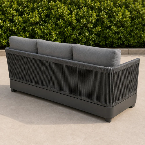 ALUXO® Ares Outdoor Lounge Set - Onyx - 5 Seater Livara Interiors