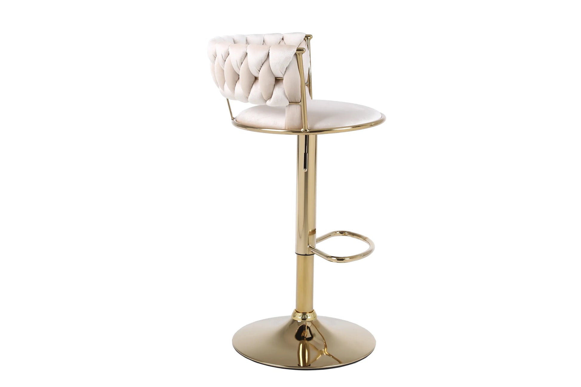 Camilla Luxury Black Gold Bar Stool x2 Pair