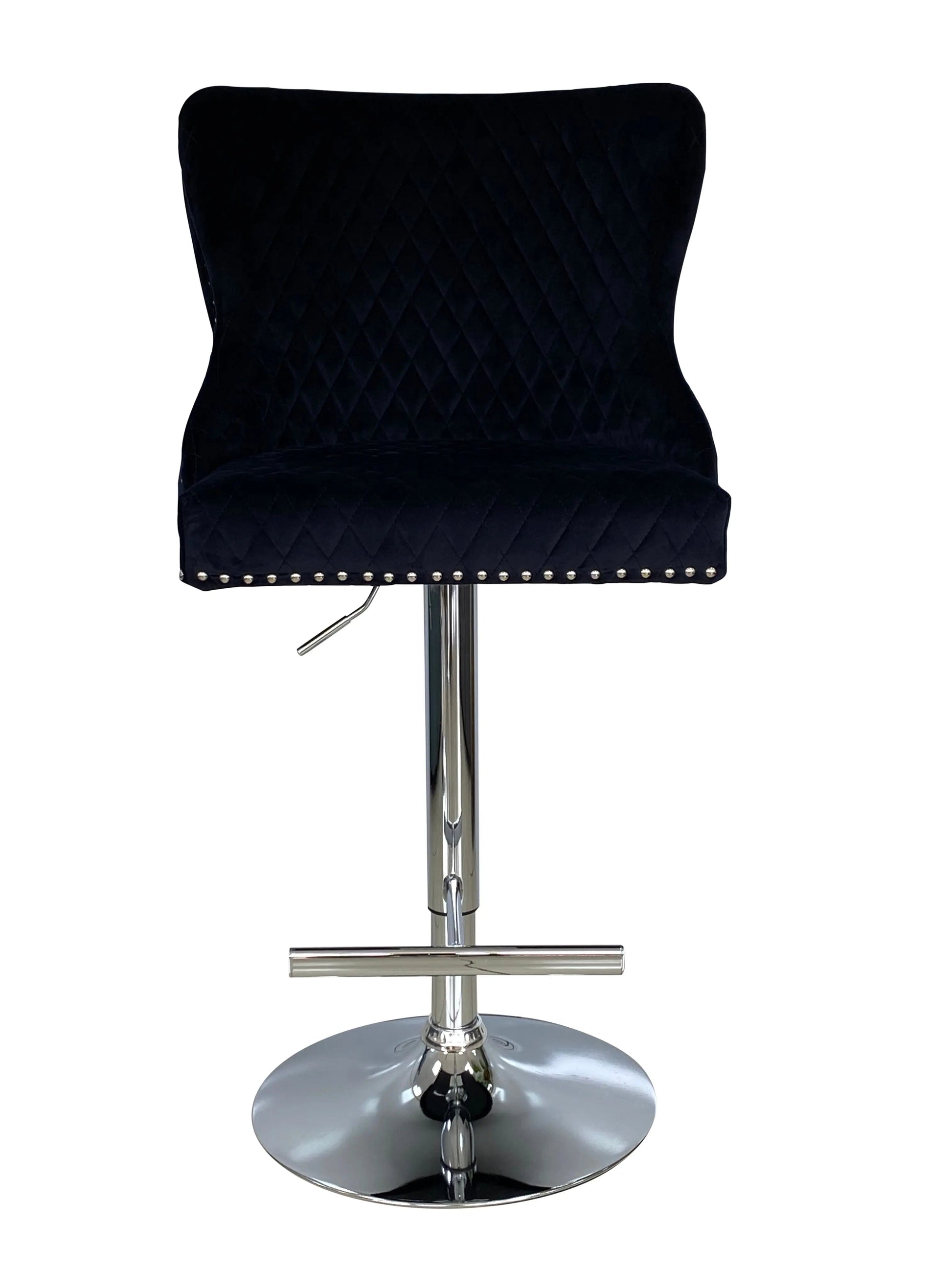 Valentino Luxury Barstool Lion Knocker Back Adjustable Height