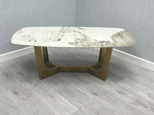 SORRENTO OVAL CERAMIC COFFEE TABLE