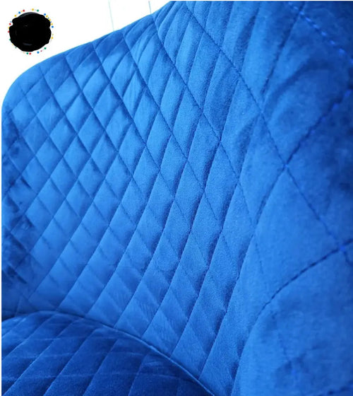 Vegas navy blue velvet barstool