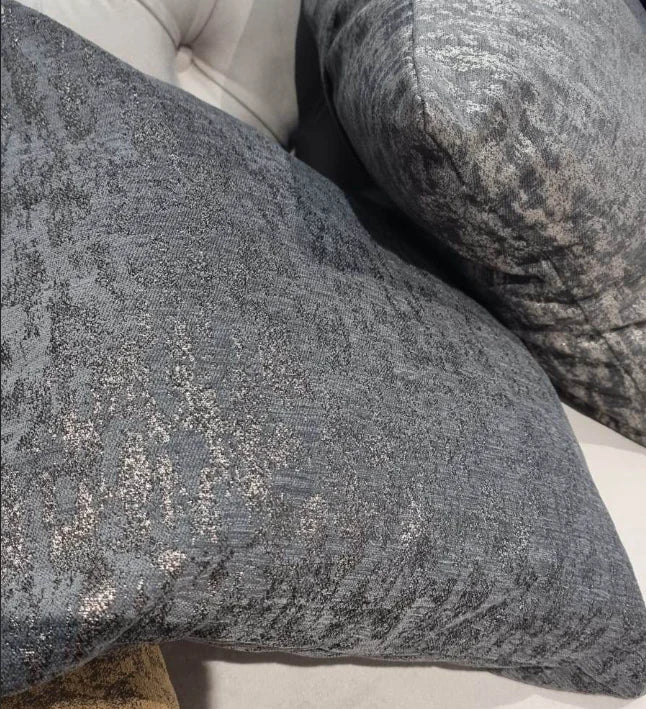 Mistral Charcoal & Gold Cushion Livara Interiors