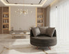 Elmira 1 Seater in Grey and Chrome Timeless Comfort with a Contemporary Edge