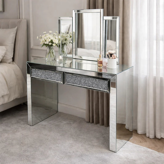 Roma Crushed Diamond Dressing Table