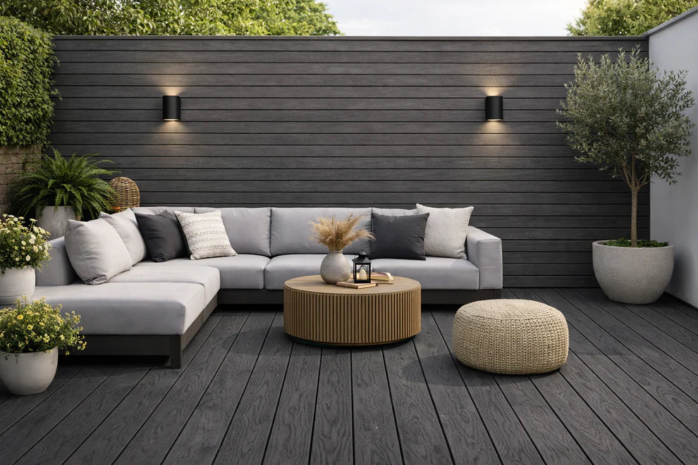 Decking 85B Grey Composite Outdoor Decking Boards – 290cm (Pack of 4) AWS