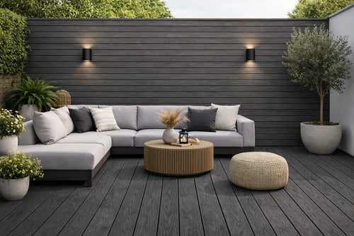 Decking 85B Grey Composite Outdoor Decking Boards – 290cm (Pack of 4) AWS