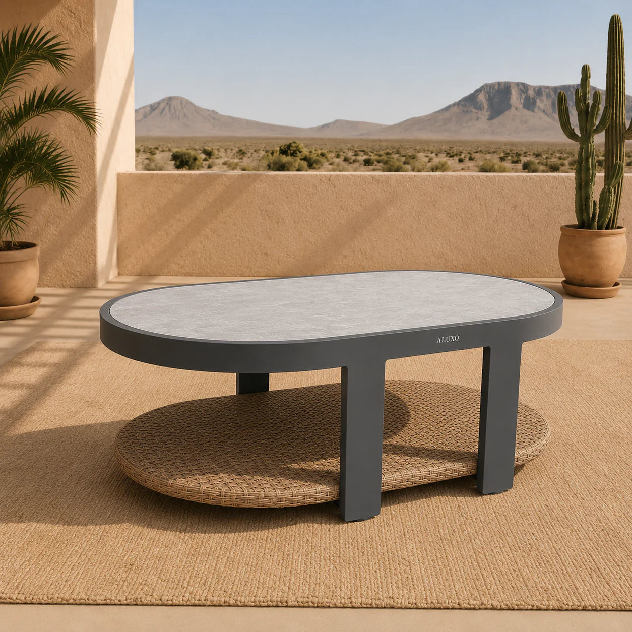ALUXO® Selene Outdoor Lounge Set - Wicker - 5 Seater Livara Interiors