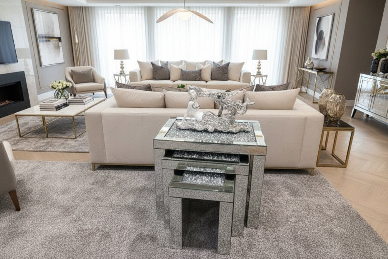 Crushed Diamond Nest of Tables