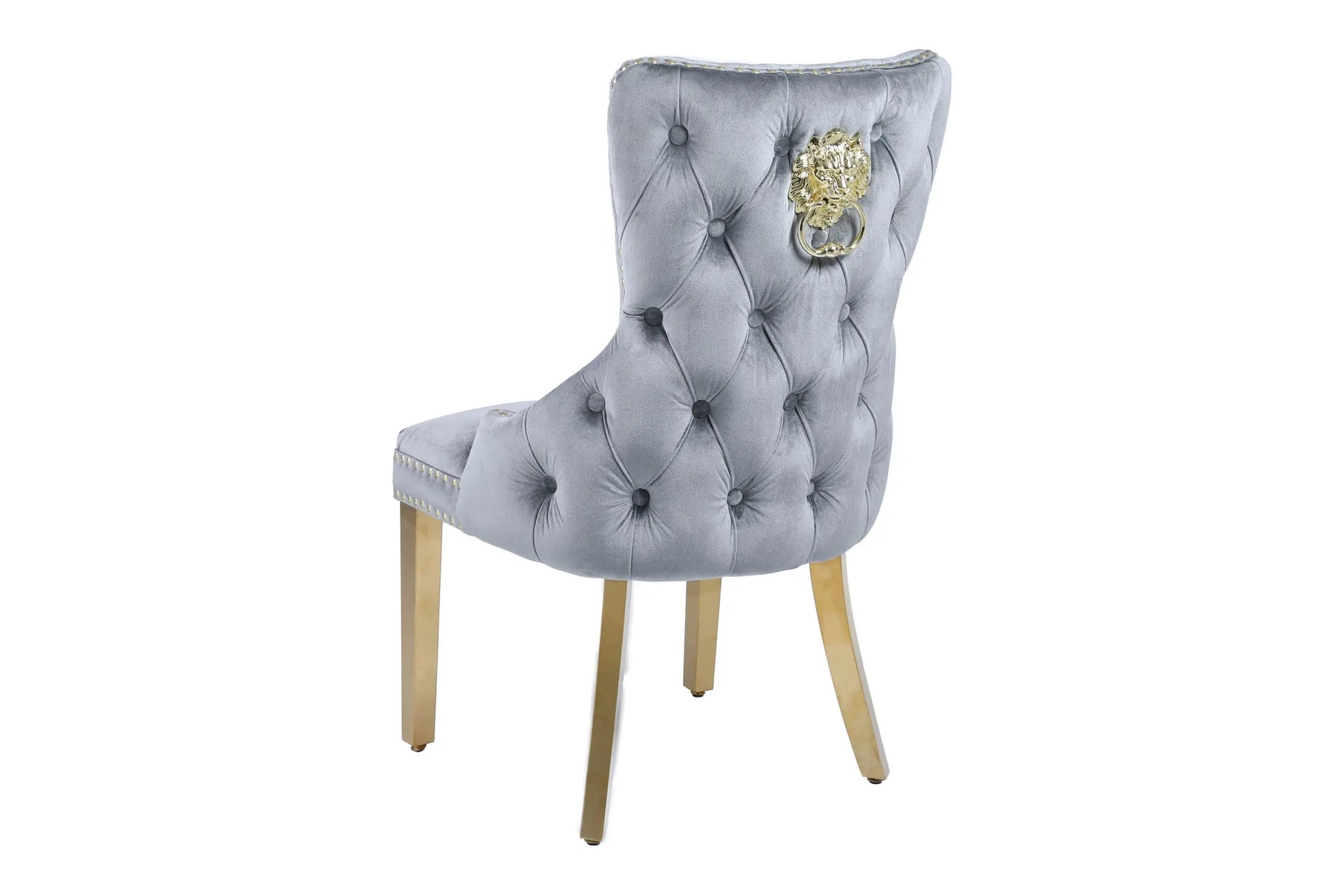 Victoria Gold Detailing Lion Knocker back Dining Chair - Set Of 2