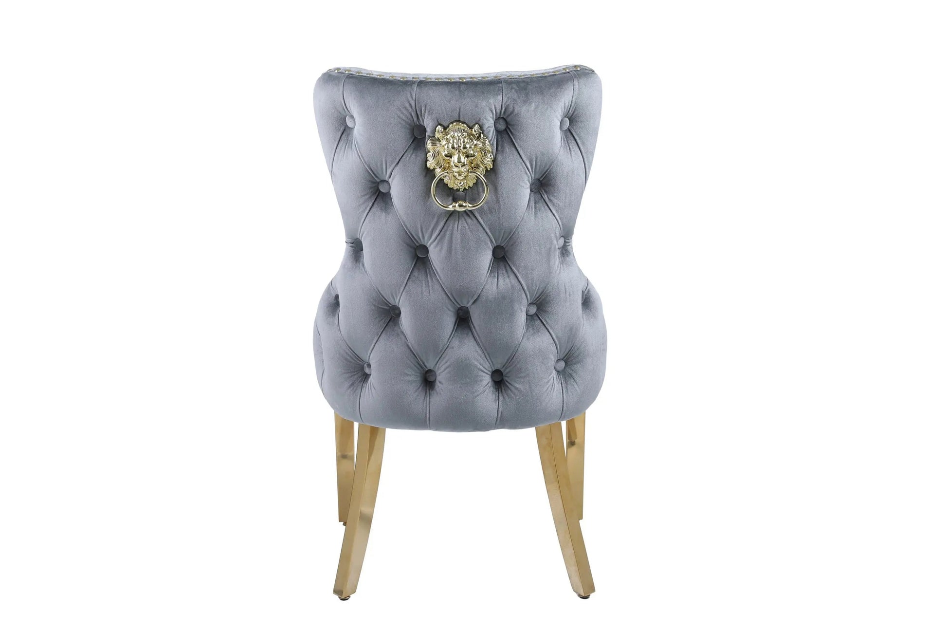 Victoria Gold Detailing Lion Knocker back Dining Chair - Set Of 2