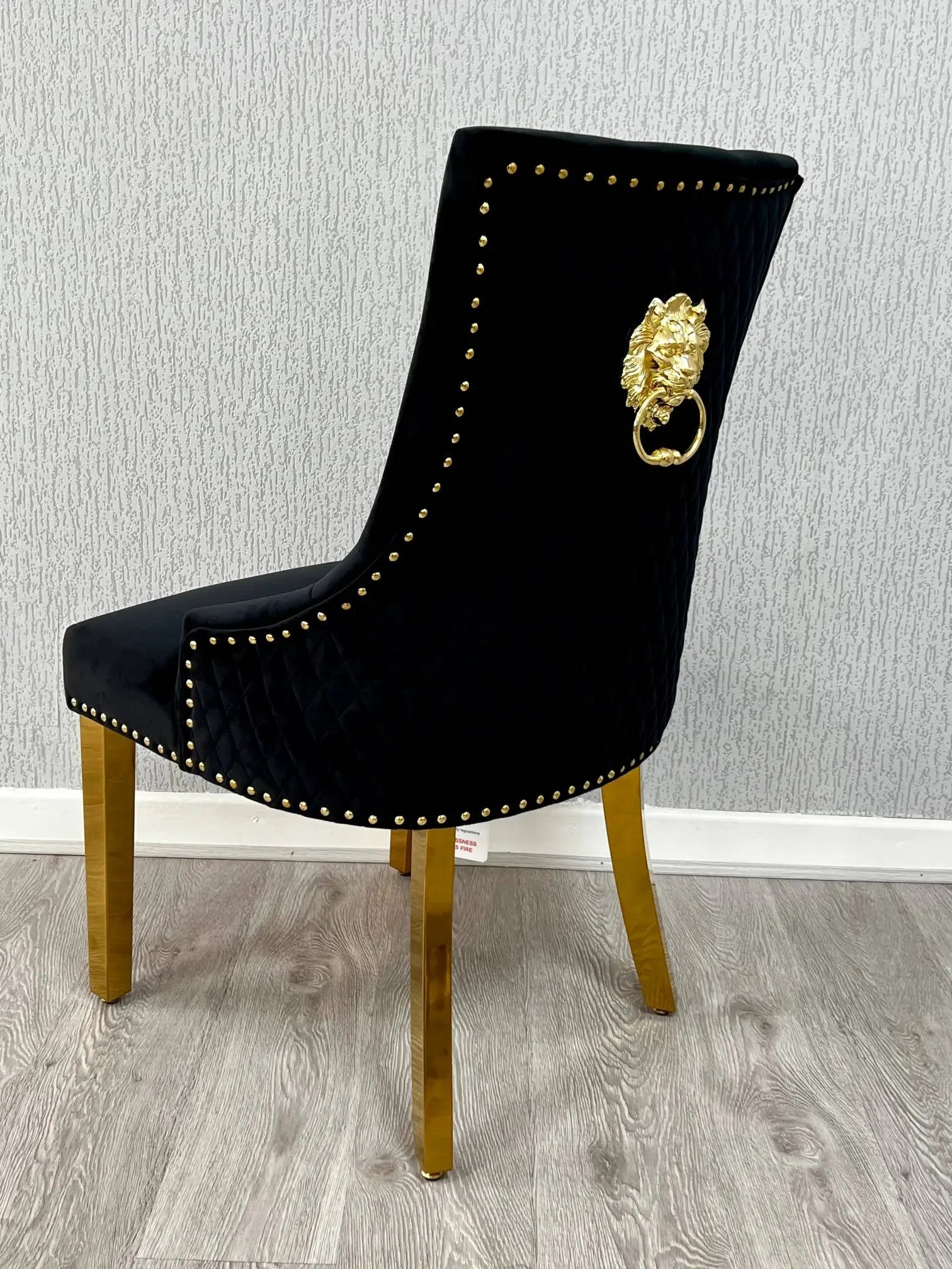 Sorrento Sintered Stone Rectangle Dining Table + Majestic Velvet Dining Chairs – Luxury Cream & Gold Dining Set