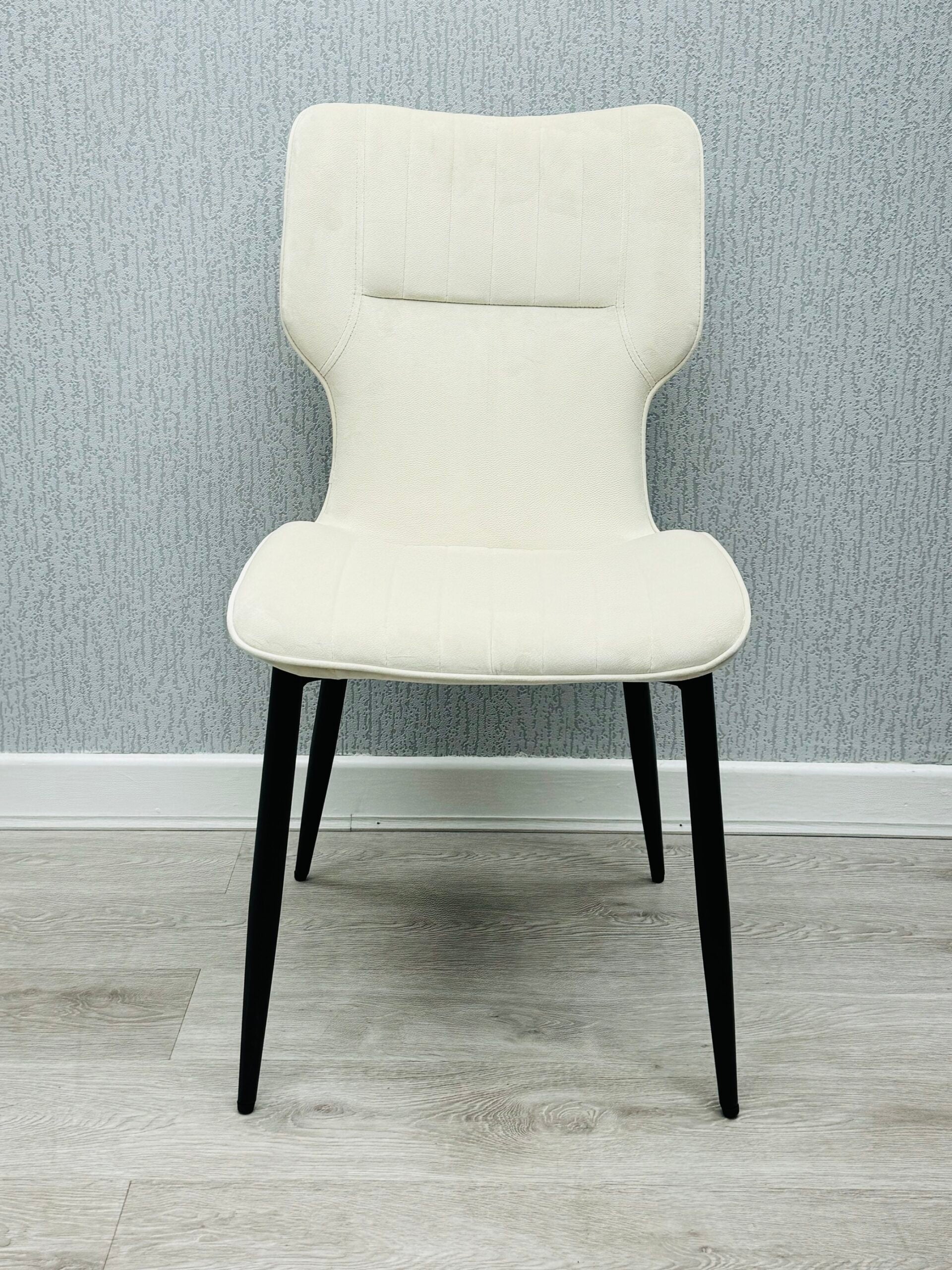Windsor Velvet Dining Chair – Black Metal Frame Upholstered Chair | Modern Luxe Dining Seating