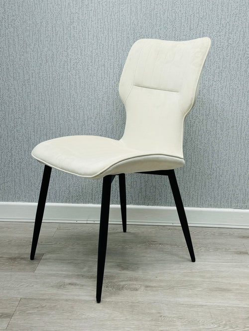 Windsor Velvet Dining Chair – Black Metal Frame Upholstered Chair | Modern Luxe Dining Seating