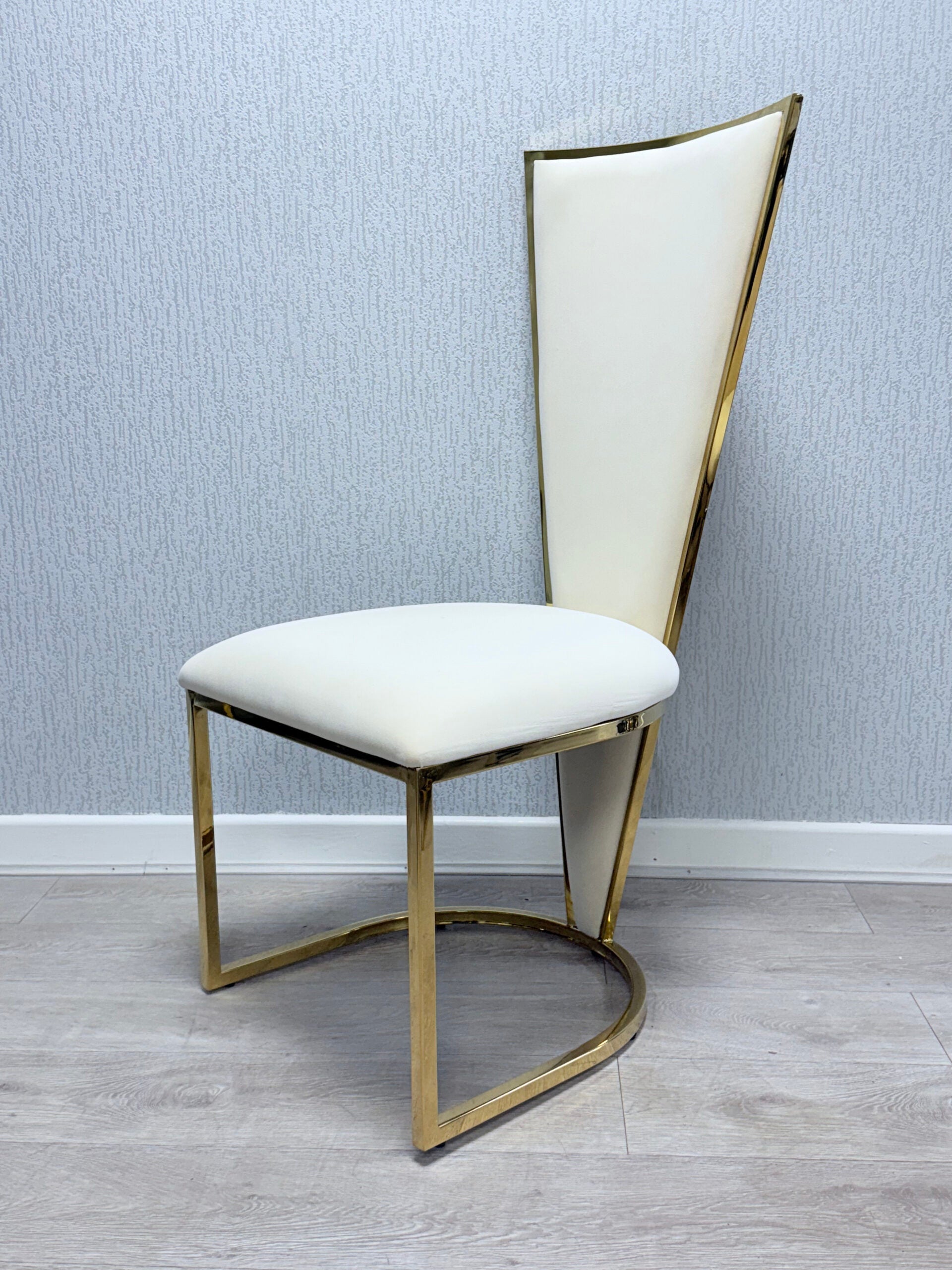 Vienna Luxury Dining Chairs – Gold Frame Upholstered Chairs in 3 Colours | Modern Glam Dining Seating