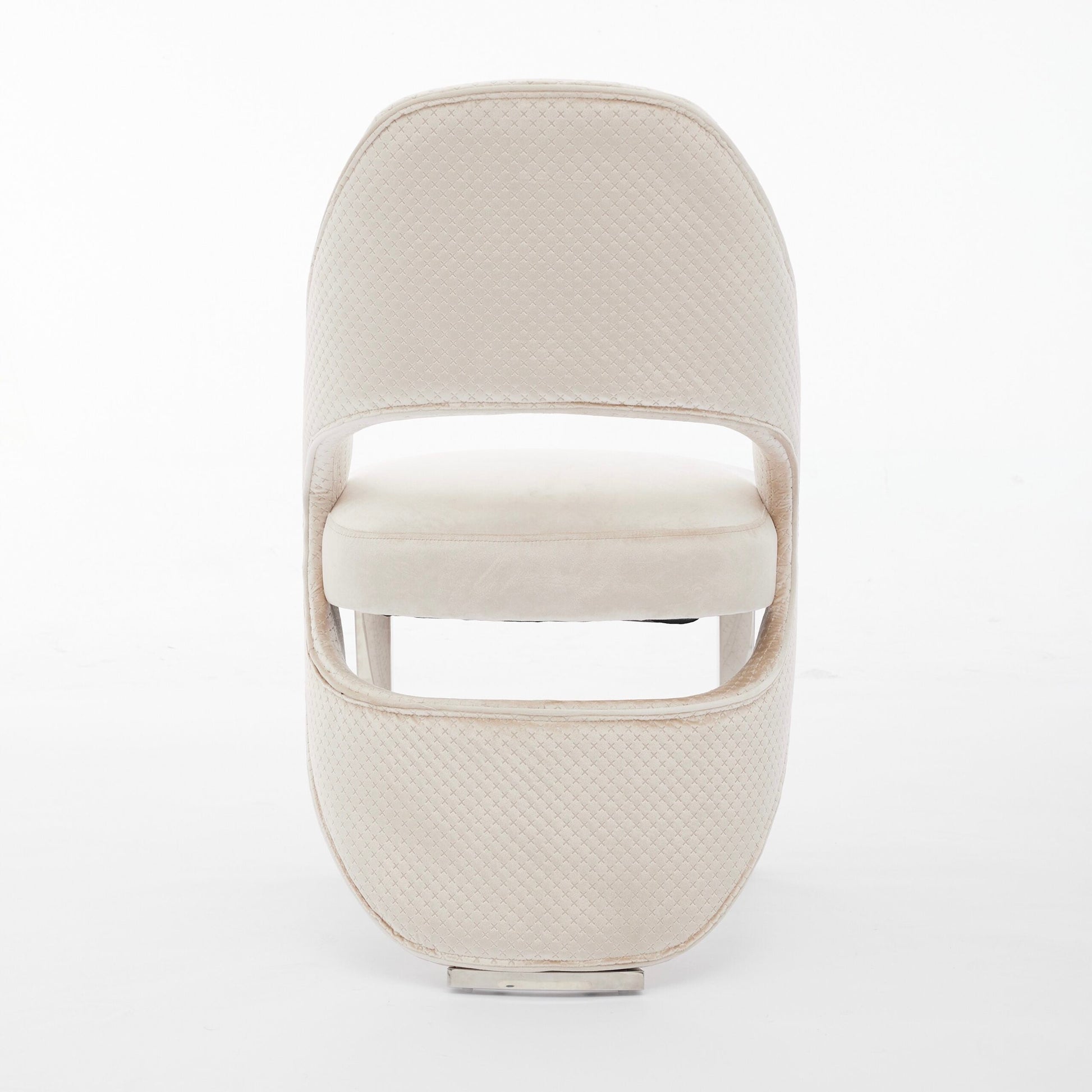 Set of 2 Santorini Chrome Leg Dining Chair / Available In 2 Colours