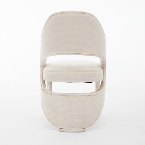 Set of 2 Santorini Chrome Leg Dining Chair / Available In 2 Colours
