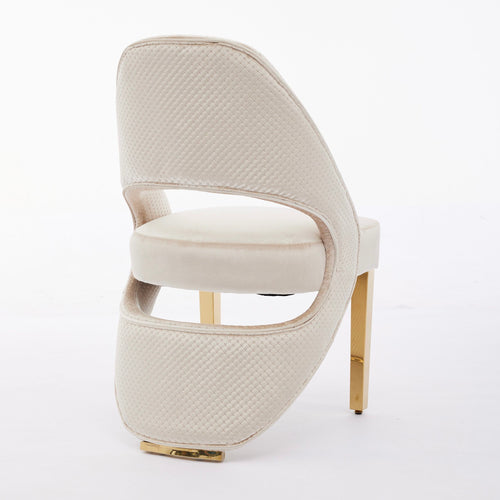 Set of 2 Santorini Gold Leg Dining Chair / Available In 2 Colours