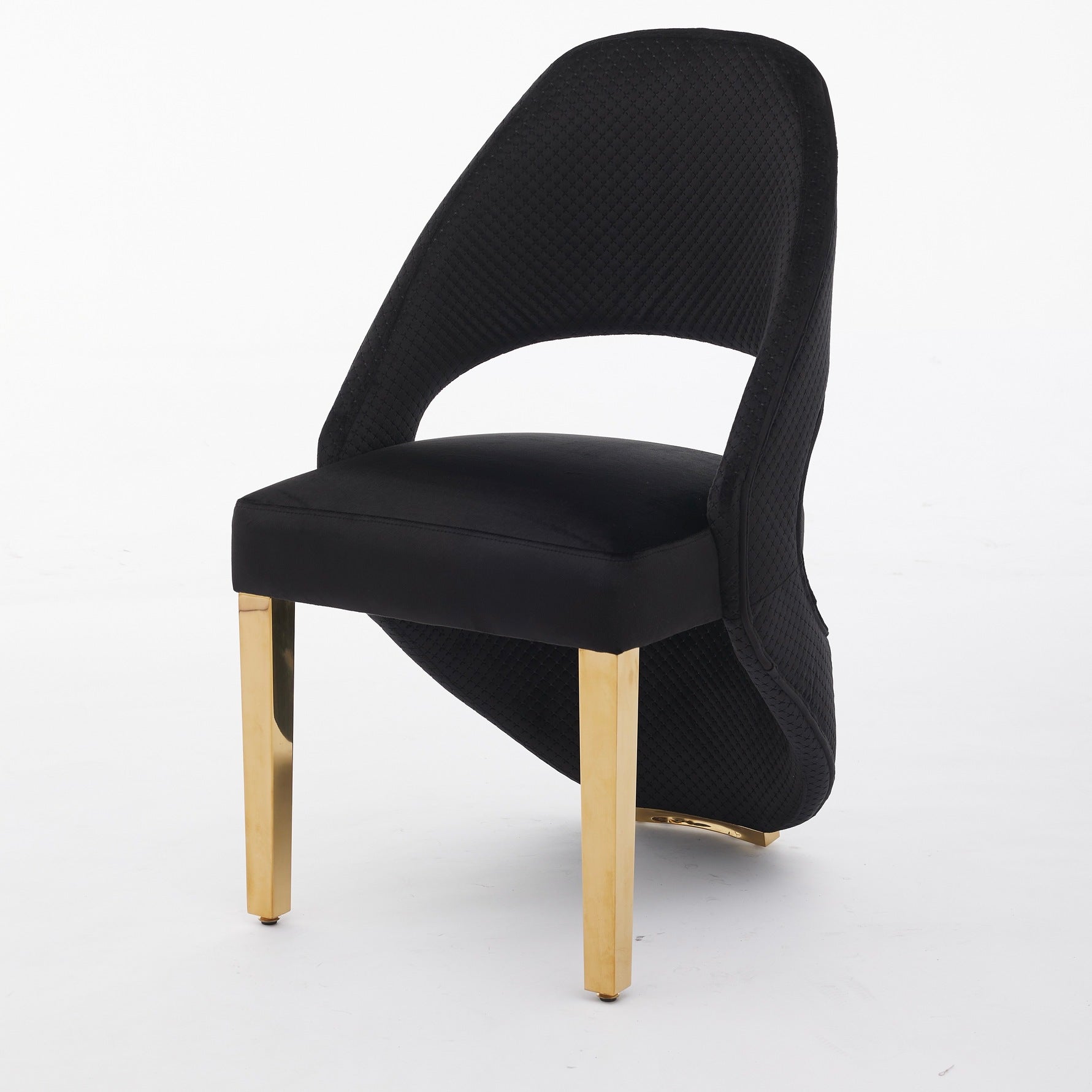 Set of 2 Santorini Gold Leg Dining Chair / Available In 2 Colours