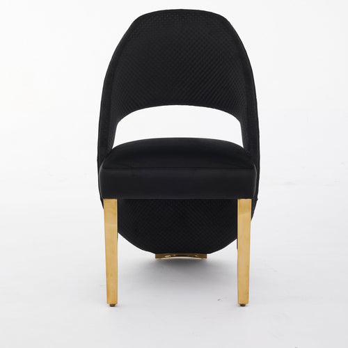 Set of 2 Santorini Gold Leg Dining Chair / Available In 2 Colours