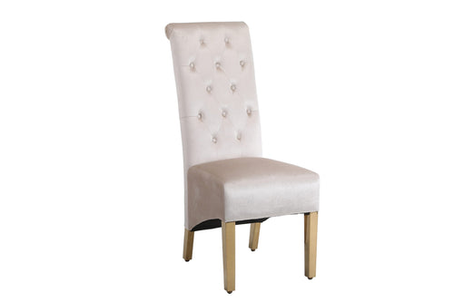 Set Of 2 Sofia Square Knocker Velvet Dining Chair – Modern Stylish Seating