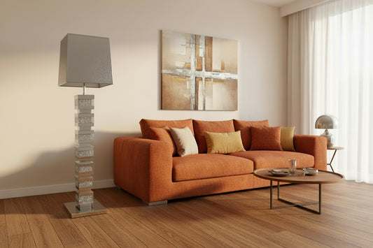 Roma Crushed Diamond Layered Floor Lamp